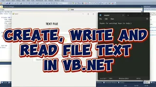 How to create write and file text in vb net
