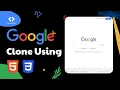 Google Clone Using HTML CSS Google Home Page Clone HTML CSS Project