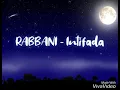 RABBANI - Intifada (Lirik)