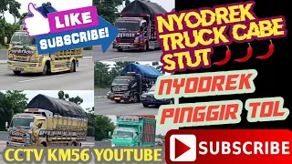 nyodrek truck nyodrek pinggir tol truck cabe jam siang 