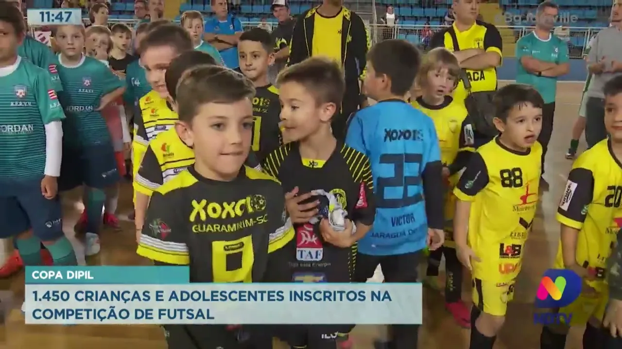 Copa Dipil: 1.450 crianças e adolescentes inscritos na competição de futsal