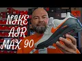 Men s Nike Air Max 90 on feet vast grey safety orange IF067-003