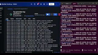 Day 2 Python Log Generator Working Code with Docker System Design