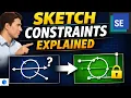 Solid Edge 2D Relationships and Constraints - Complete Beginner Guide 2025