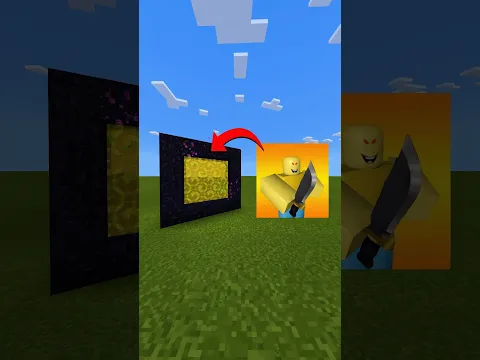 How To Make A Portal To The Roblox.exe Dimension in Minecraft! #shorts