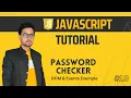 Best JavaScript DOM Events Example for Checking Password in Hindi