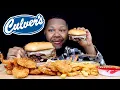 Culvers Mushroom Swiss Melt With The Best Fried Shrimp Mukbang Flavasbydamedash