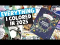 All My Finished Coloring Pages from 2025 Color Club Year in Review
