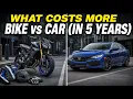 The REAL Cost of a Motorcycle vs Car 5 Year Breakdown