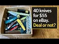 I Bought 40 Knives for 55 on eBay Deal or Total Junk