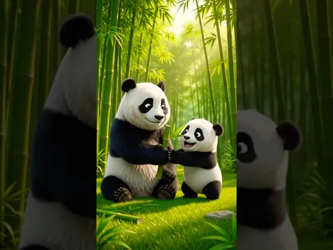 Panda kaishe bamboo khata hai #viralshorts #panda