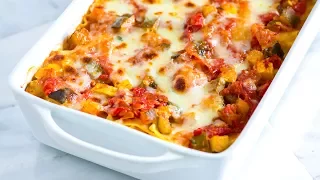 The best handmade lasagne from the vegetables. Very tasty and homemade lasagne bark will kick you of. 
