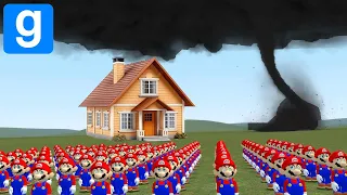 WORLDS LARGEST TORNADO VS HOUSES! - Garry's mod Sandbox