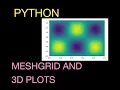 How to use NUMPY MESHGRID and Contour Plots in Python