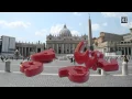10 Second Timer 3D Countdown - Inflated Rubber Numbers in Real City Scene Timer
