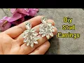 Make stunning earrings in 2 minutes - bridal rhinestone earrings