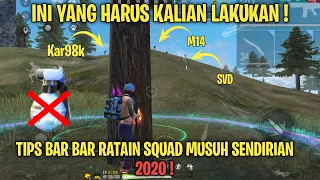 CARA BANTAI SQUAD SENDIRIAN ALA PRO PLAYER 2020 ! DI JAMIN AUTO JAGO ! - FREE FIRE BATTLEGROUND