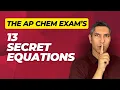 Learn these 13 Equations Before the AP Chemistry Exam