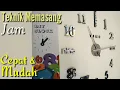 Cara memasang DIY Clock jam dinding raksasa di rumah super besar jumbo dan unik #unboxing #diy_clock