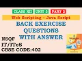 CLASS XII UNIT 3 Web Application Question Answer PART 2