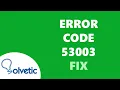 ERROR CODE 53003 Microsoft FIX Outlook Teams 365 etc