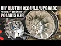 Primary Secondary Clutch Removal Rebuild Install - Polaris RZR Turbo In Depth Step By Step DIY