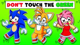Roblox CAN T TOUCH THE COLOR with Sonic Amy