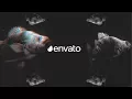 After Effects Template Fish Glitch Logo Reveal