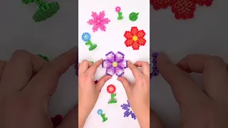 Perler Bead Flowers