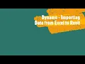 Revit Dynamo - Importing Data From Excel to Revit
