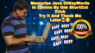 How To memorize Java 50KeyWords Easily