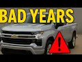 Chevy Silverado Years to Avoid Worst and Best Year Models