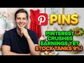 Pinterest CRUSHES Earnings Yet STOCK TANKS 9 PINS Stock Analysis
