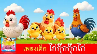 เพลงเด็ก ไก่กุ๊กกุ๊กไก่ | เพลงไก่ 3 เวอร์ชั่น การ์ตูนน่ารัก
