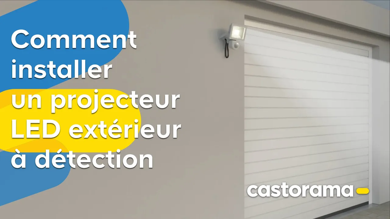 Installer un projecteur extérieur à détection