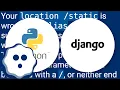 Django React Nginx serving admin static files