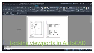 How to lock layout in AutoCAD Stop viewports moving in AutoCAD work in paper space on AutoCAD