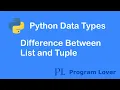 14 Python list and tuple differences mutability syntax speed and memory
