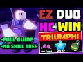 DUO Hardcore Triumph with No Skill Tree Full Guide TDS Tower Defense Simulator