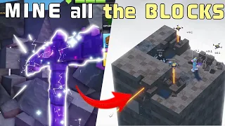 This game is LIKE Clean all the leaves only it's Mining all the blocks (Roblox Flatten the Mountain)