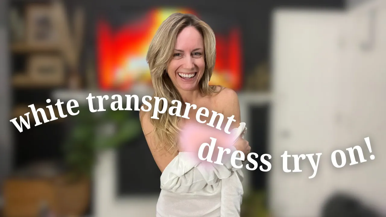 TRANSPARENT WHITE DRESSES TRY ON | WHITE DRESS TRY ON REVIEW | AMAZON FINDS