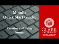 Creating and Using Forums