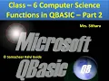 QBASIC FUNCTIONS PART 2 CLASS 6 CBSE UNIT 7 BY SITHARA