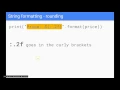 2b Output formatting