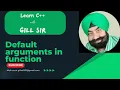 Default arguments in function in C by Satpal Singh Gill