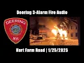 Deering 3-Alarm Fire 2025 New Hampshire