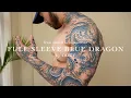OOZYTATTOO 4K FULL SLEEVE BLUE DRAGONS TATTOOING