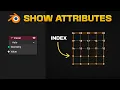 How to VISUALIZE ATTRIBUTES with Numbers in Blender 4 1 - Geometry Nodes