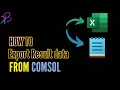 How to Export results data from COMSOL Multiphysics Software