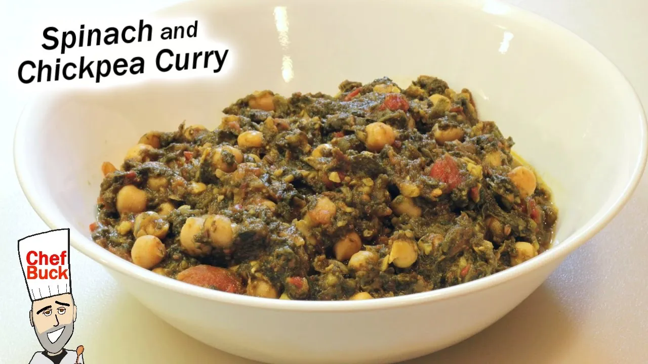 Easy Chole Palak - Indian Cooking - Spinach Curry